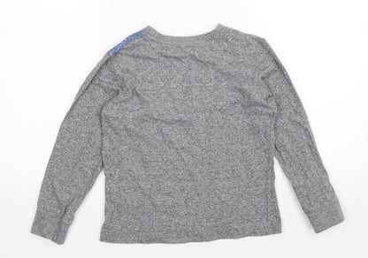 Matalan Boys Grey Geometric  Basic T-Shirt Size 6-7 Years