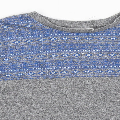 Matalan Boys Grey Geometric  Basic T-Shirt Size 6-7 Years
