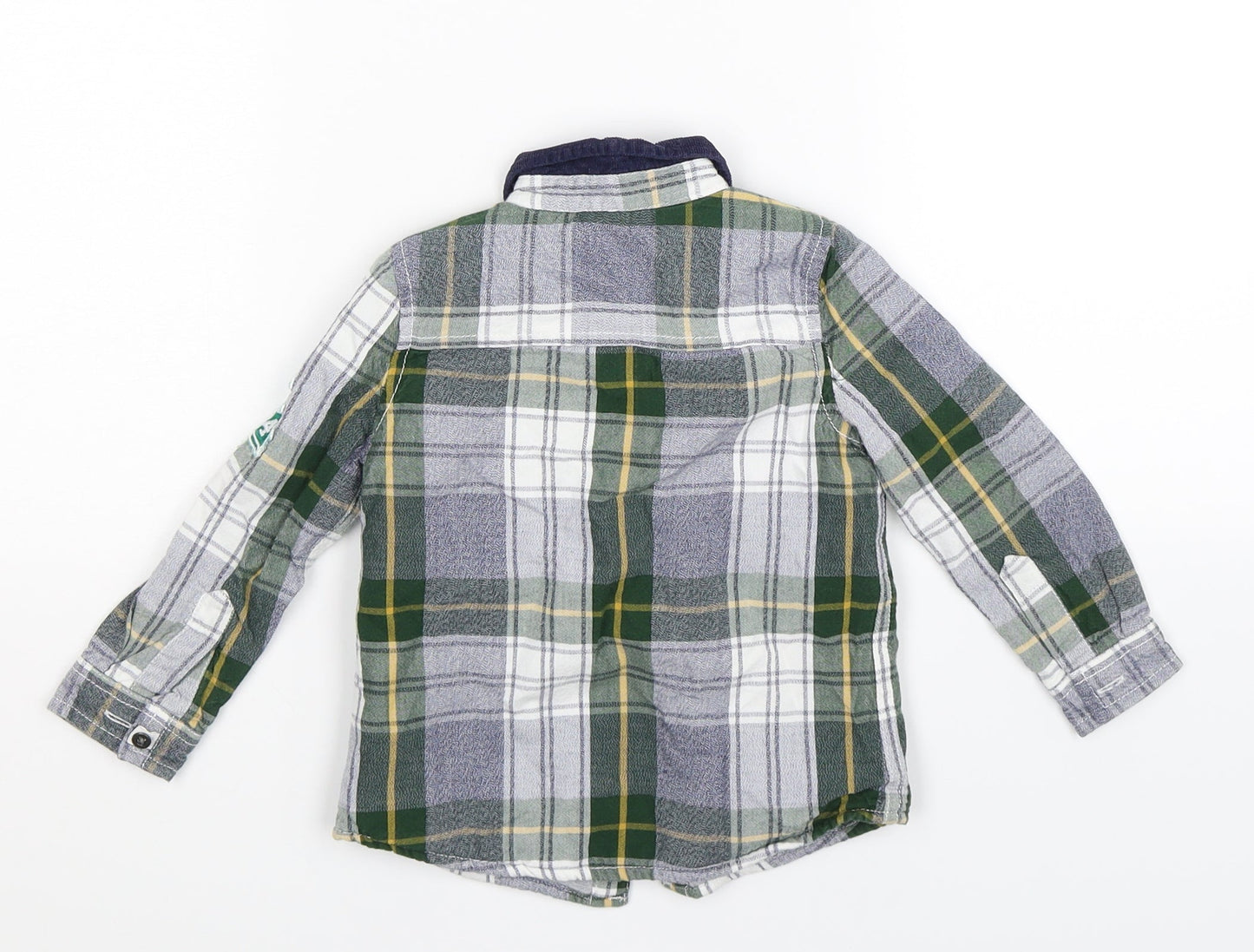 Marks and Spencer Boys Multicoloured Check  Basic Button-Up Size 18-24 Months