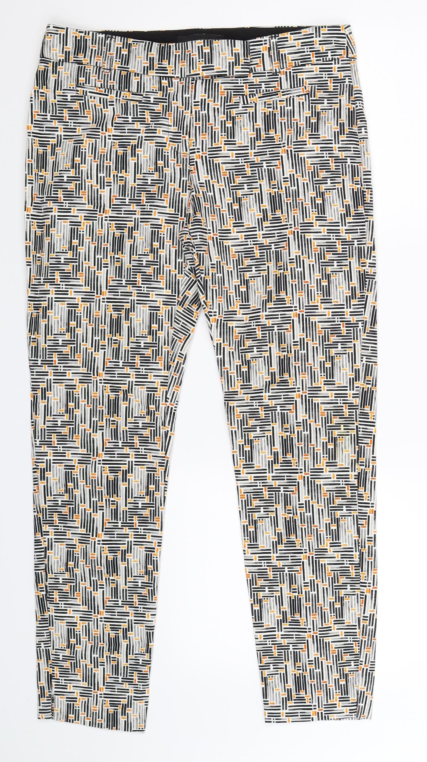 Womens UK Size 8 NEXT Extra-Slim Fit  Multicoloured Trousers