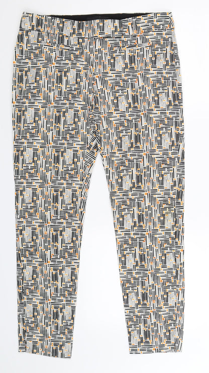 Womens UK Size 8 NEXT Extra-Slim Fit  Multicoloured Trousers