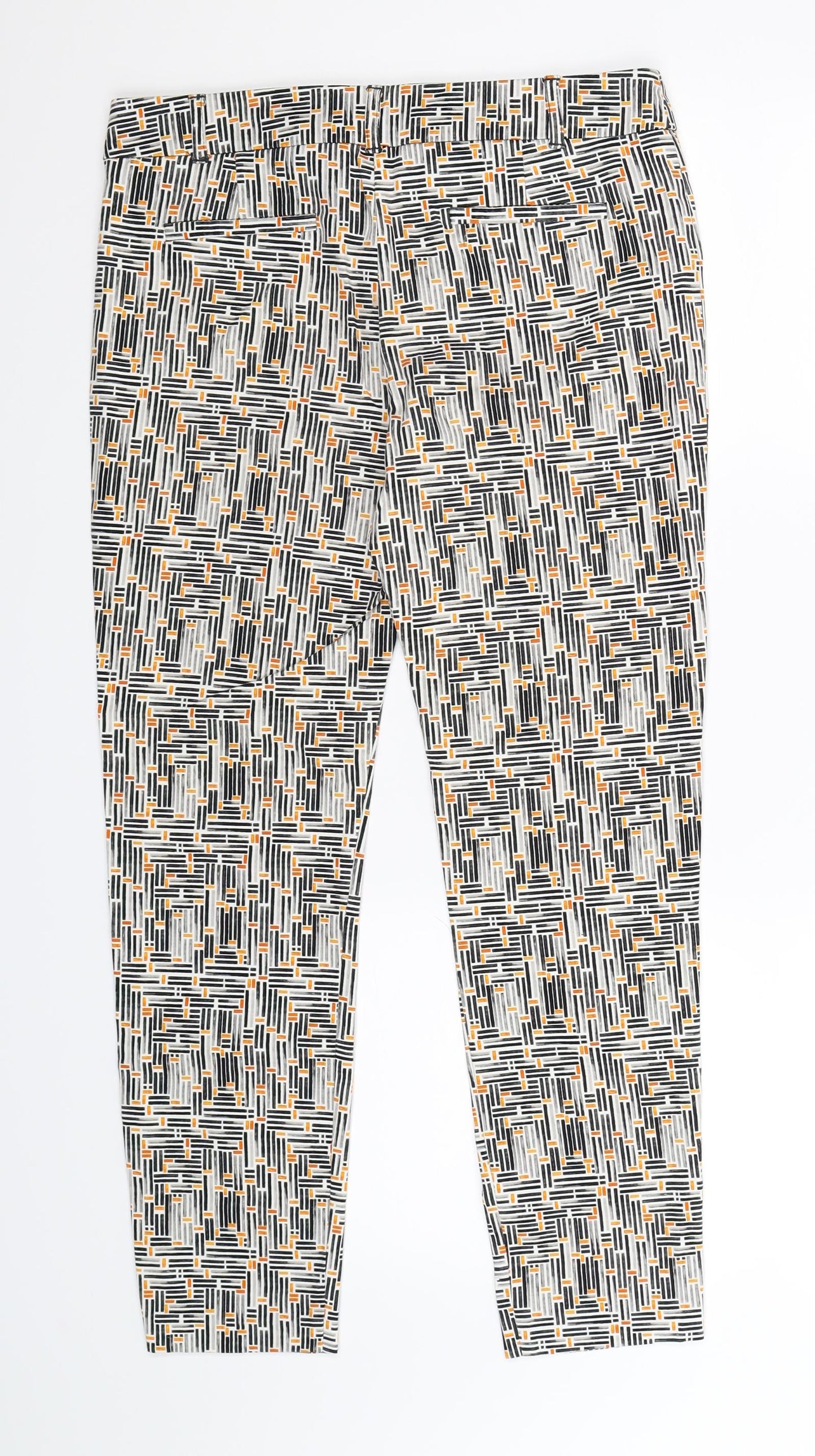 Womens UK Size 8 NEXT Extra-Slim Fit  Multicoloured Trousers