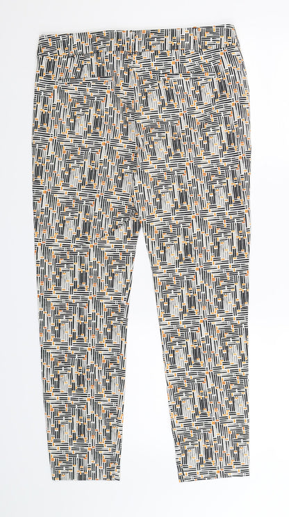 Womens UK Size 8 NEXT Extra-Slim Fit  Multicoloured Trousers