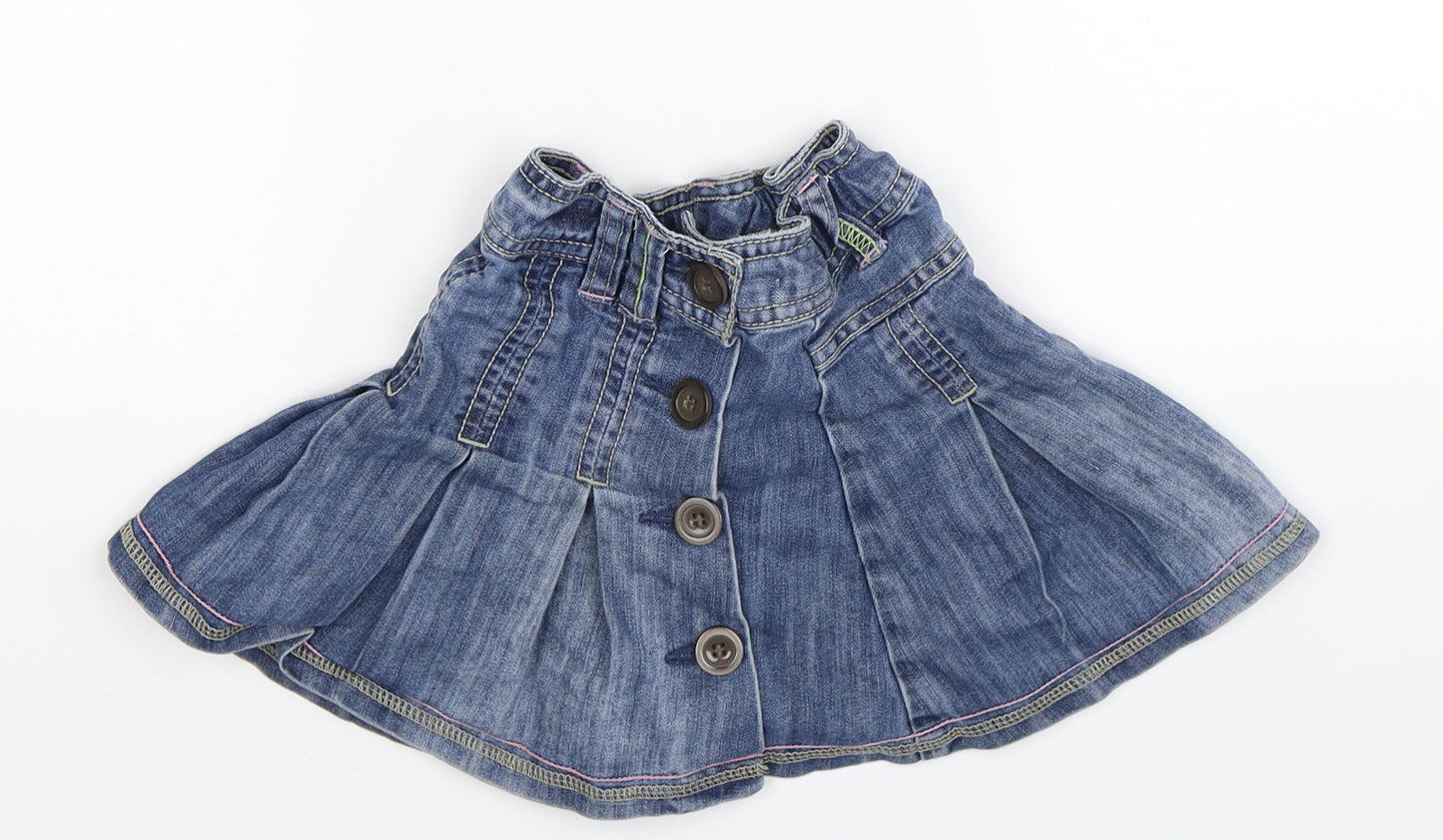 NEXT Girls Blue  Denim Flare Skirt Size 3 Years