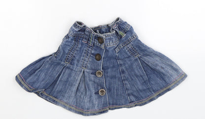 NEXT Girls Blue  Denim Flare Skirt Size 3 Years
