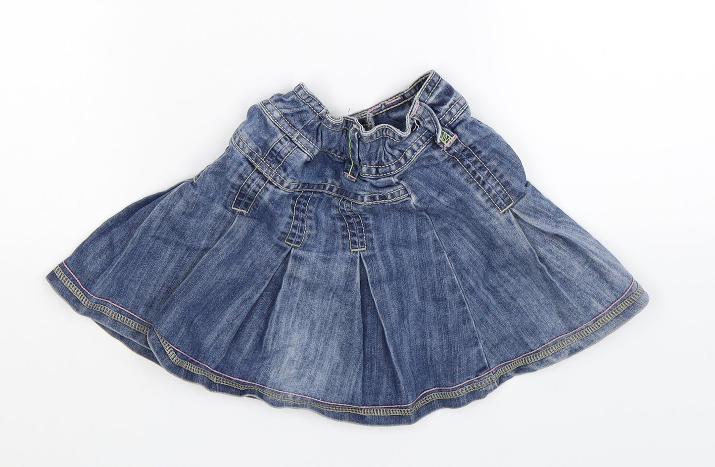 NEXT Girls Blue  Denim Flare Skirt Size 3 Years
