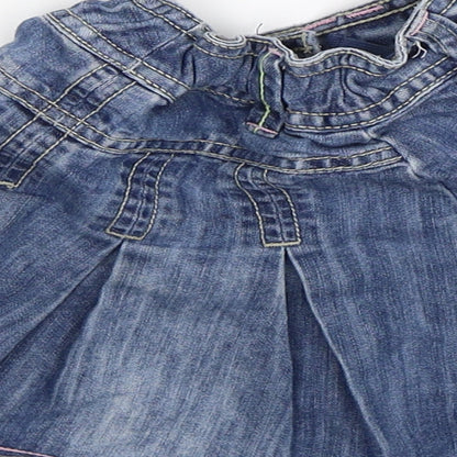 NEXT Girls Blue  Denim Flare Skirt Size 3 Years