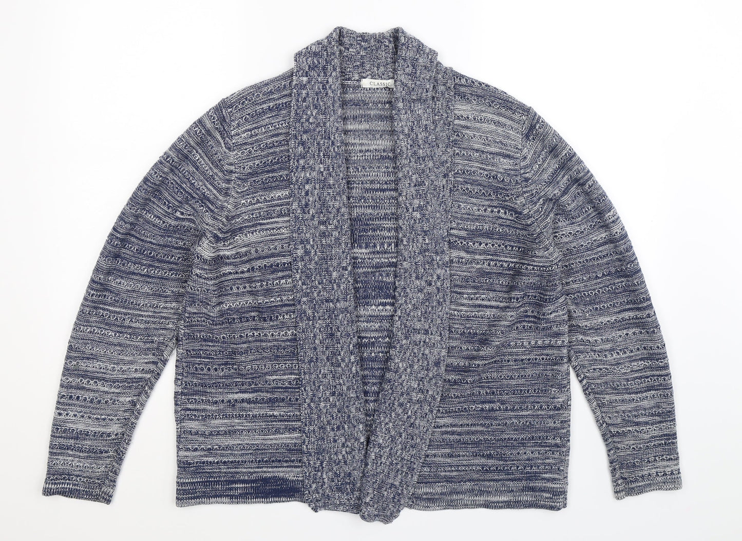 Marks and Spencer Womens Blue  Knit Cardigan Jumper Size 14