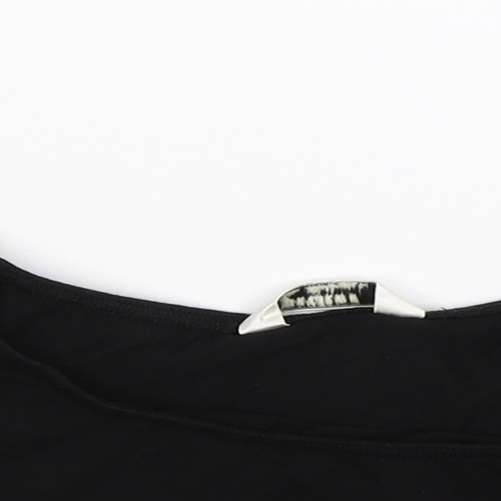 Miss Selfridge Womens Black   Cropped Tank Size 6
