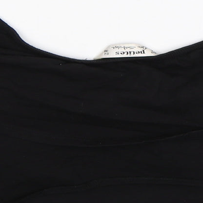 Miss Selfridge Womens Black   Cropped Tank Size 6