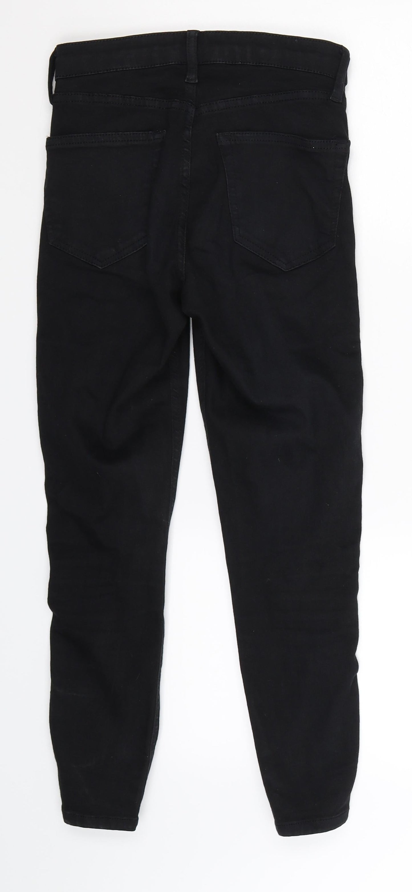 Topshop Womens Black  Denim Skinny Jeans Size 25 in L28 in