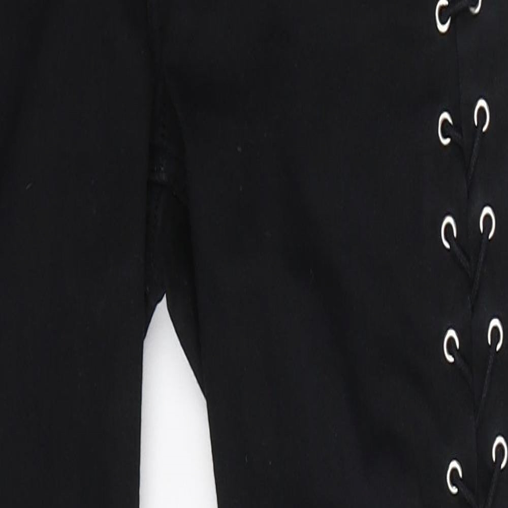 Topshop Womens Black  Denim Skinny Jeans Size 25 in L28 in