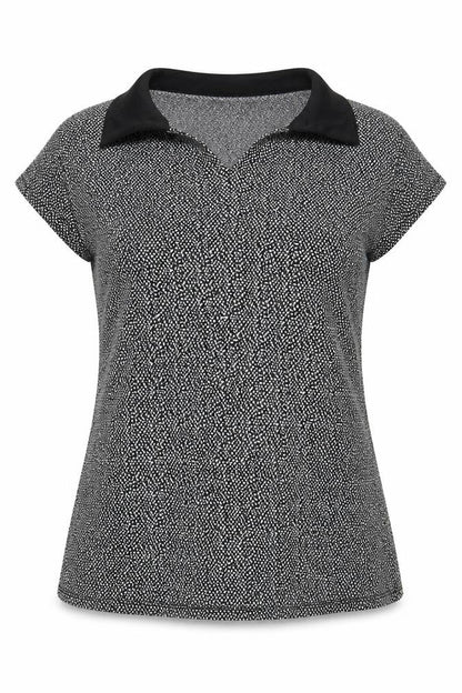 Dorothy Perkins Womens Black   Ringer Blouse Size 14
