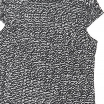 Dorothy Perkins Womens Black   Ringer Blouse Size 14