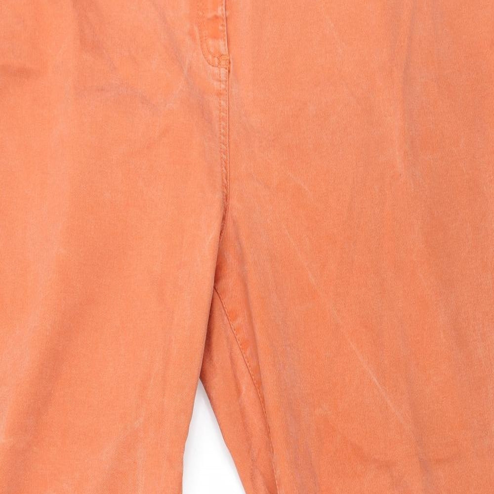Mens UK Size 26 Soft Touch Regular Fit Skinny Orange Jeans