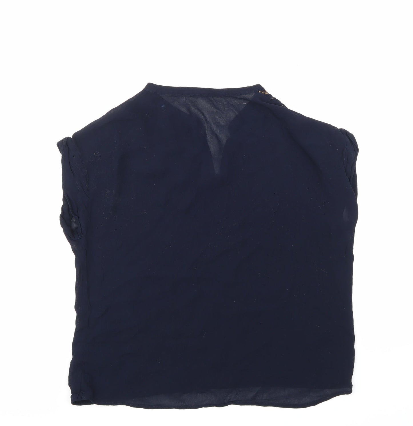 Womens UK Size  Preworn Blue Basic Blouse