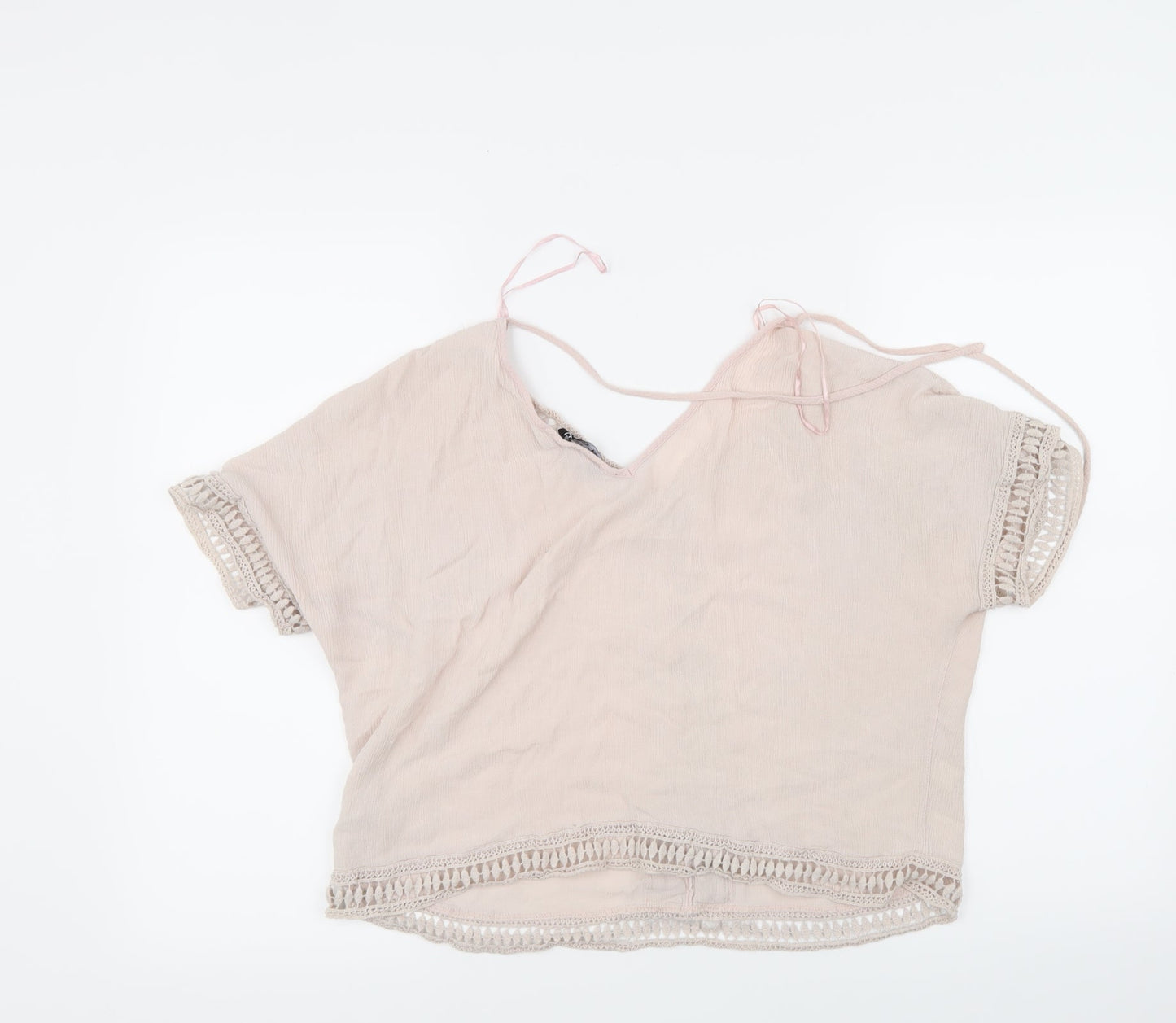Womens UK Size 12 Select Pink Basic Blouse