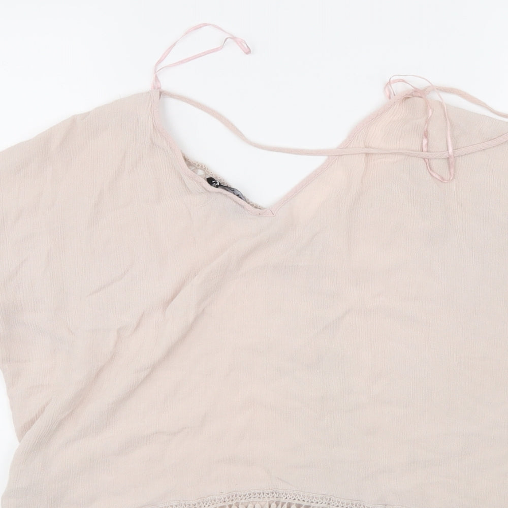 Womens UK Size 12 Select Pink Basic Blouse