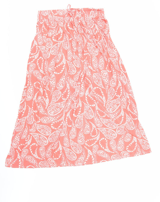 NEXT Womens Red Floral  A-Line Skirt Size 32 in