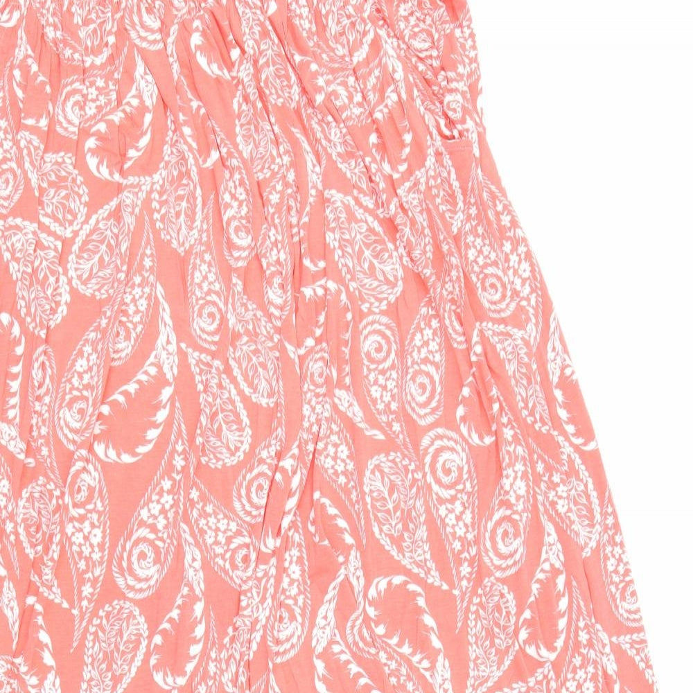 NEXT Womens Red Floral  A-Line Skirt Size 32 in