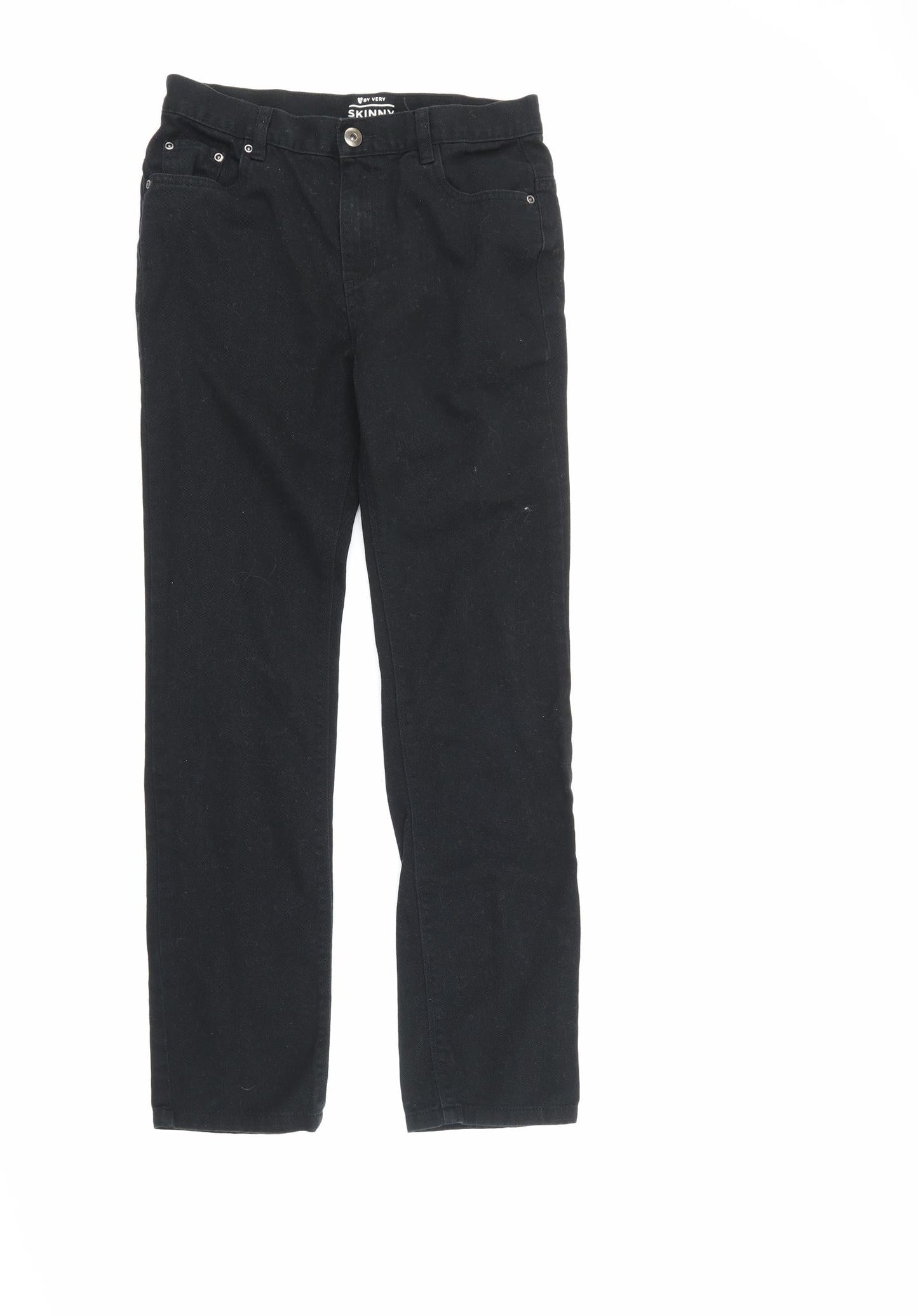By Very Girls Black  Damask Skinny Jeans Size 13 Years