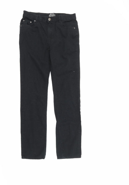 By Very Girls Black  Damask Skinny Jeans Size 13 Years