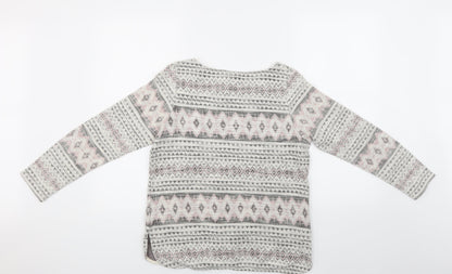H&M Womens Multicoloured Argyle/Diamond  Pullover Jumper Size M
