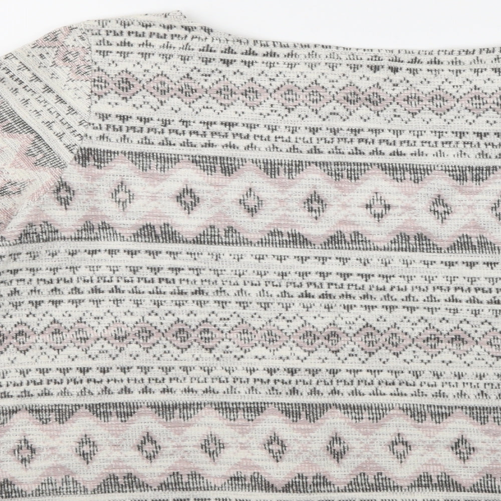 H&M Womens Multicoloured Argyle/Diamond  Pullover Jumper Size M