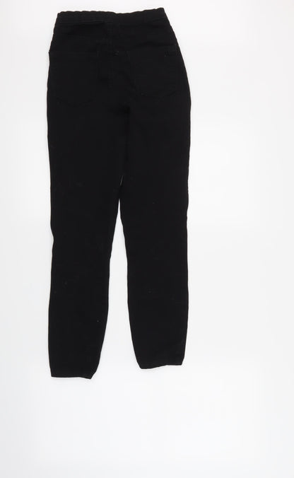 Womens UK Size 4 Denim & Co. Regular Fit  Black Trousers