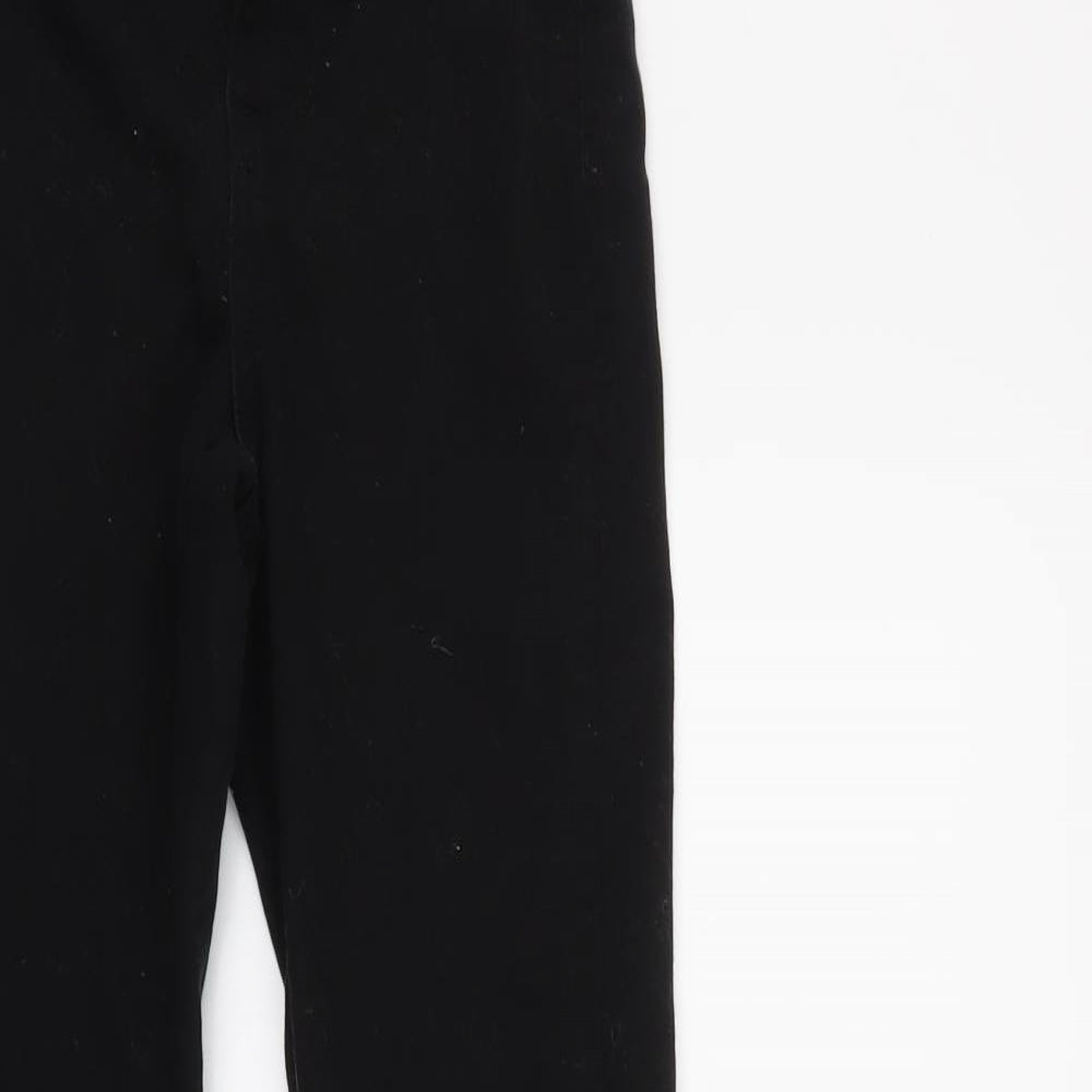 Womens UK Size 4 Denim & Co. Regular Fit  Black Trousers