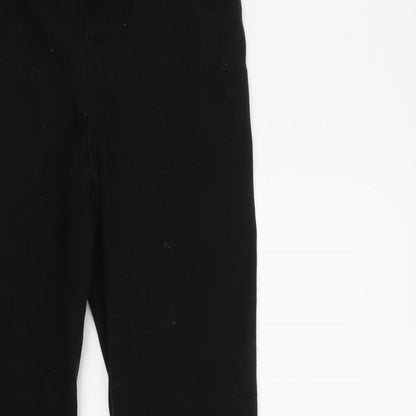 Womens UK Size 4 Denim & Co. Regular Fit  Black Trousers