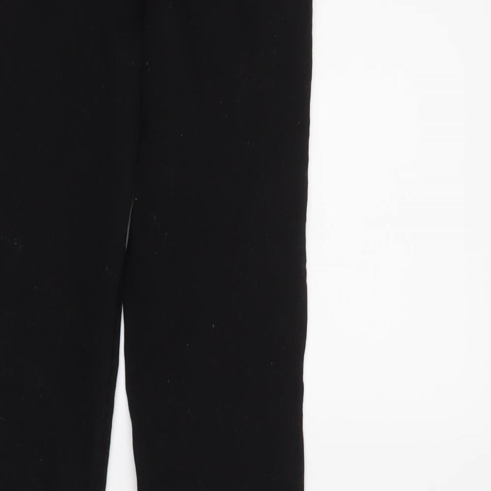 Womens UK Size 4 Denim & Co. Regular Fit  Black Trousers