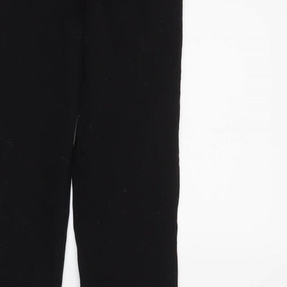 Womens UK Size 4 Denim & Co. Regular Fit  Black Trousers