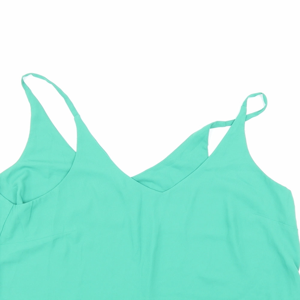 F&F Womens Green   Basic Blouse Size 8