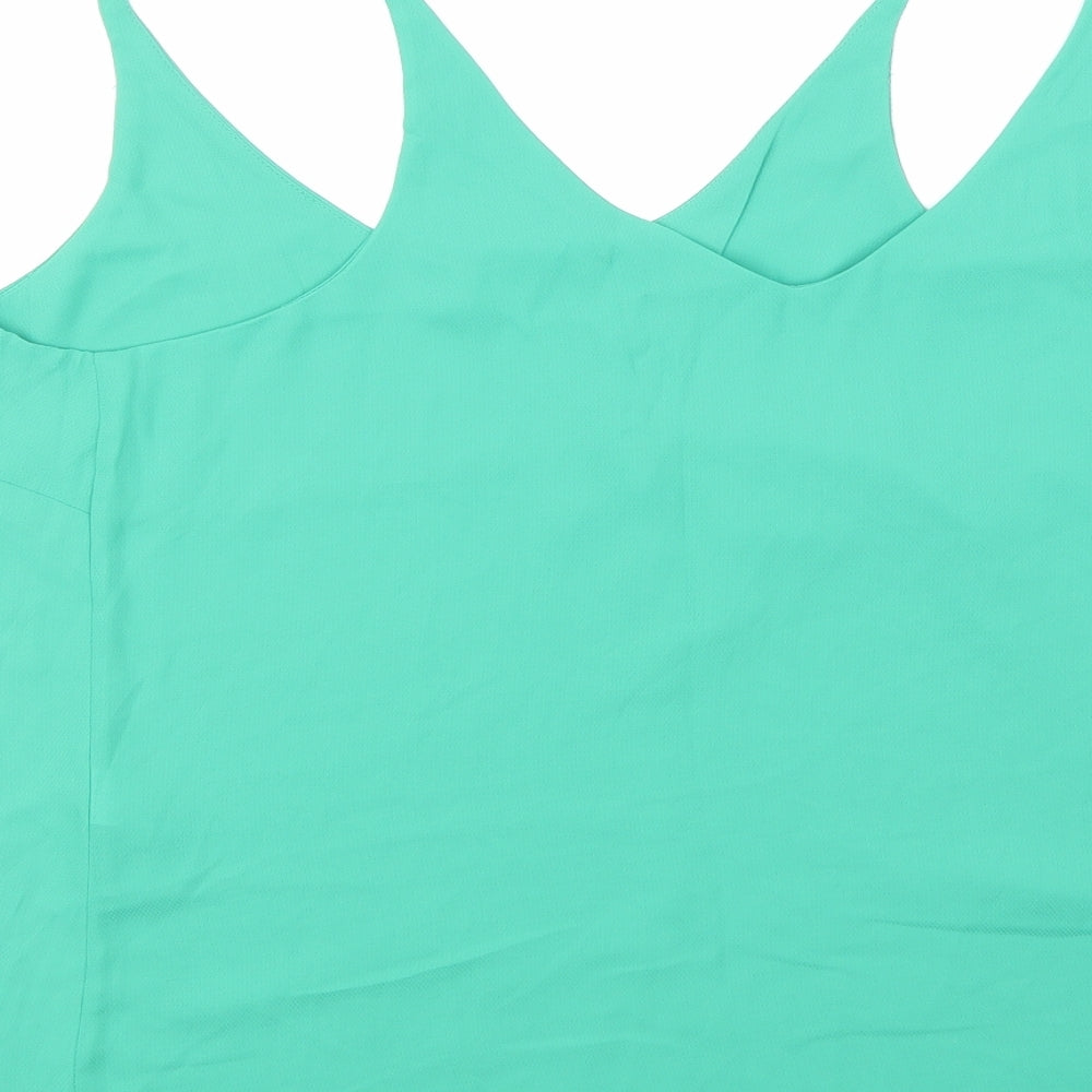 F&F Womens Green   Basic Blouse Size 8