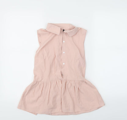 Womens UK Size 4 Atmosphere Pink Tunic Blouse