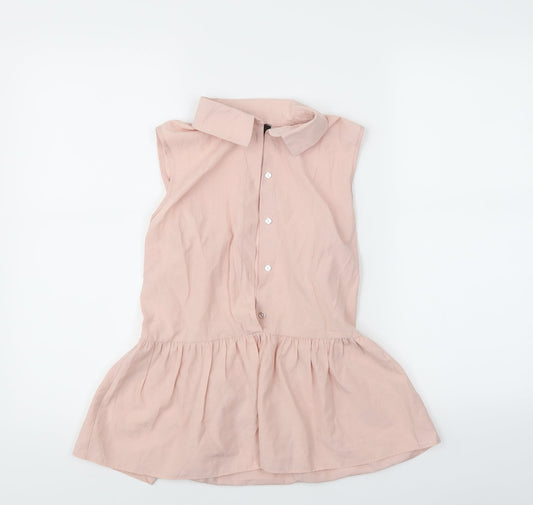 Womens UK Size 4 Atmosphere Pink Tunic Blouse