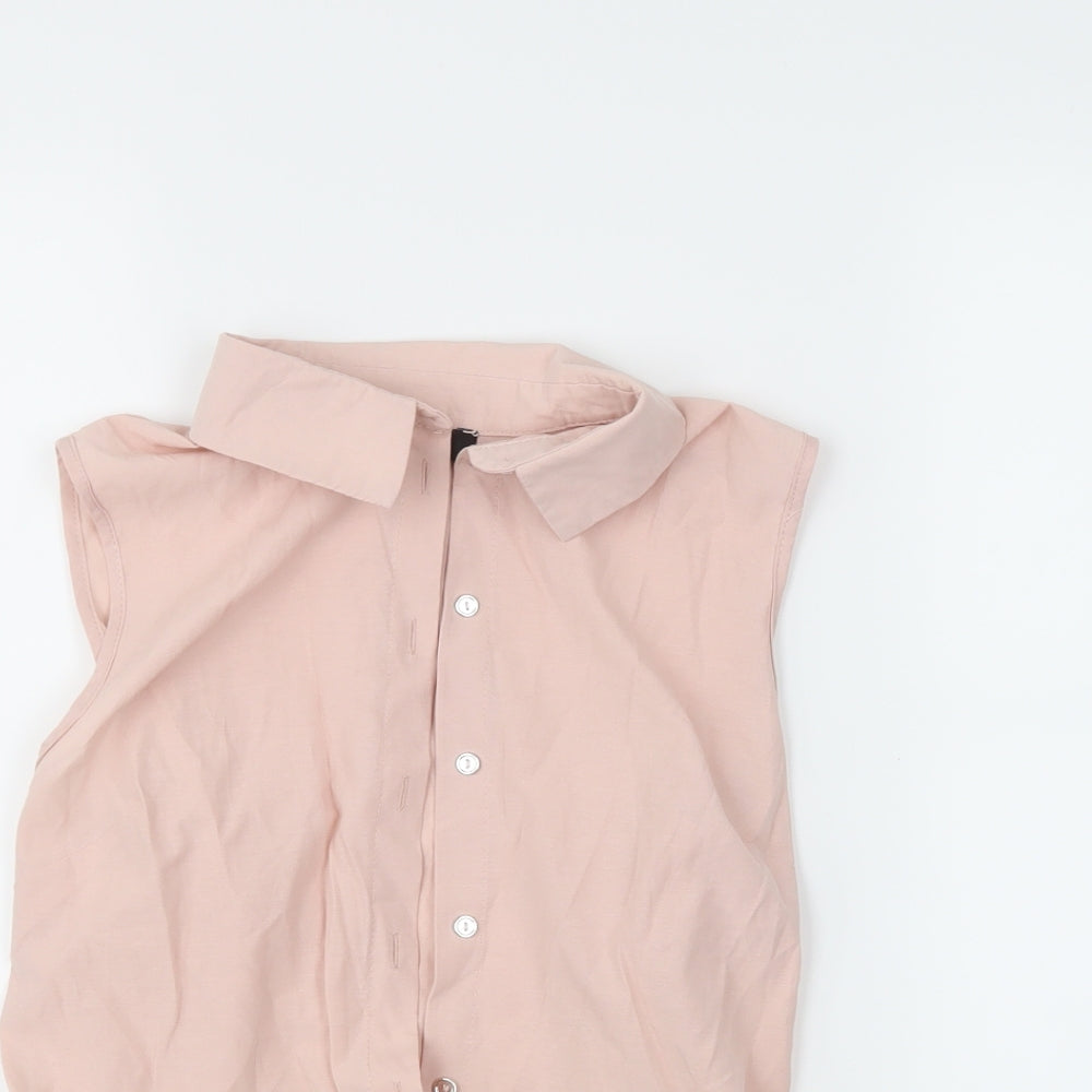 Womens UK Size 4 Atmosphere Pink Tunic Blouse