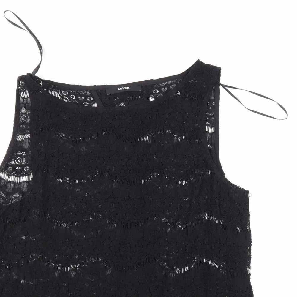 Womens UK Size  George Black Basic Blouse