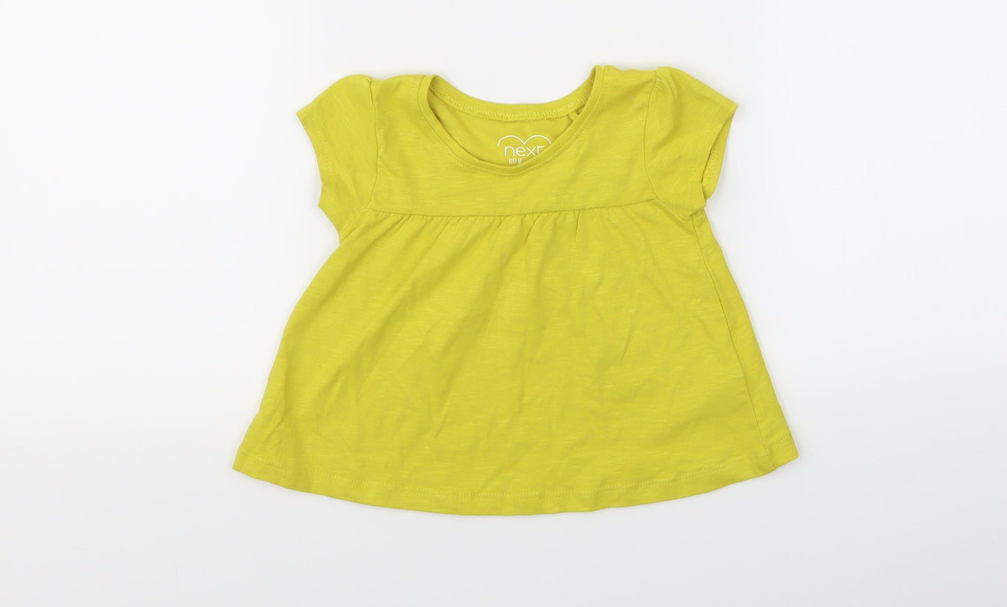 NEXT Girls Yellow   T-Shirt Dress  Size 9-12 Months