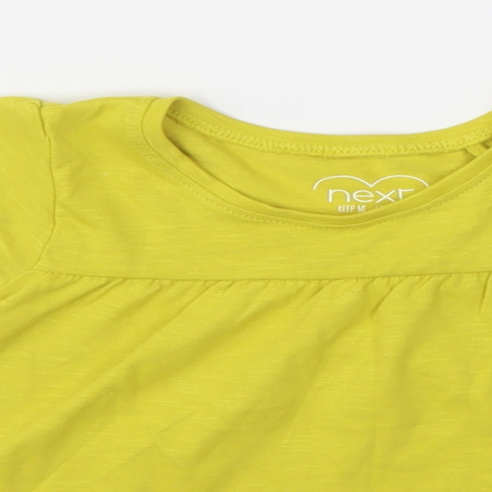NEXT Girls Yellow   T-Shirt Dress  Size 9-12 Months