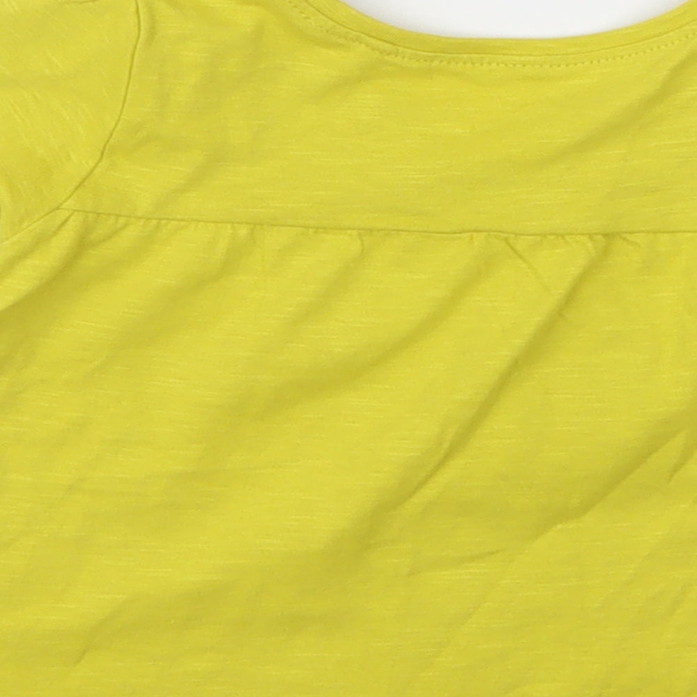NEXT Girls Yellow   T-Shirt Dress  Size 9-12 Months