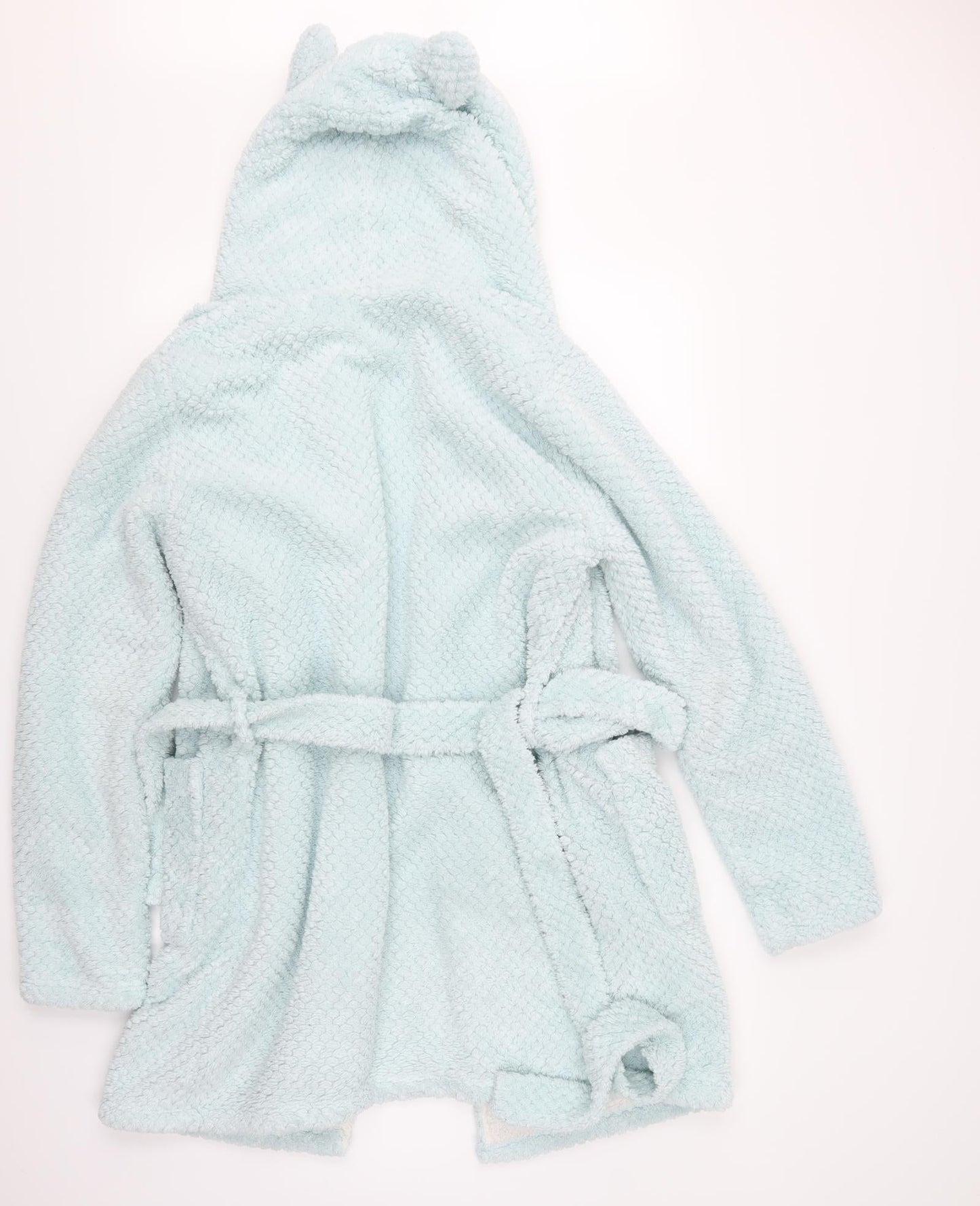 Preworn Womens Blue Solid  Top Robe