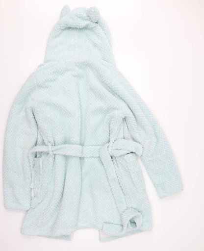 Preworn Womens Blue Solid  Top Robe