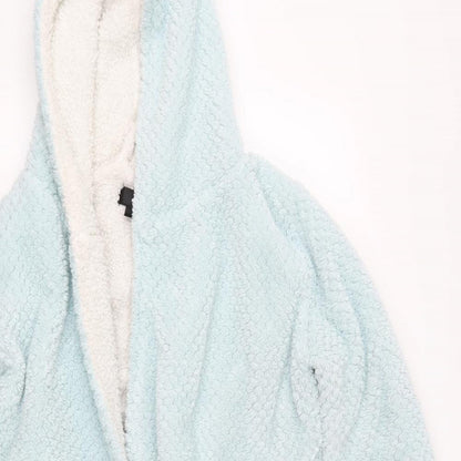 Preworn Womens Blue Solid  Top Robe