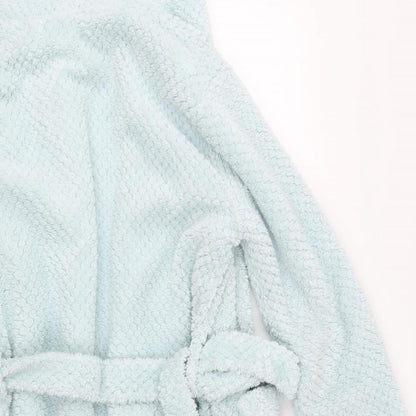 Preworn Womens Blue Solid  Top Robe