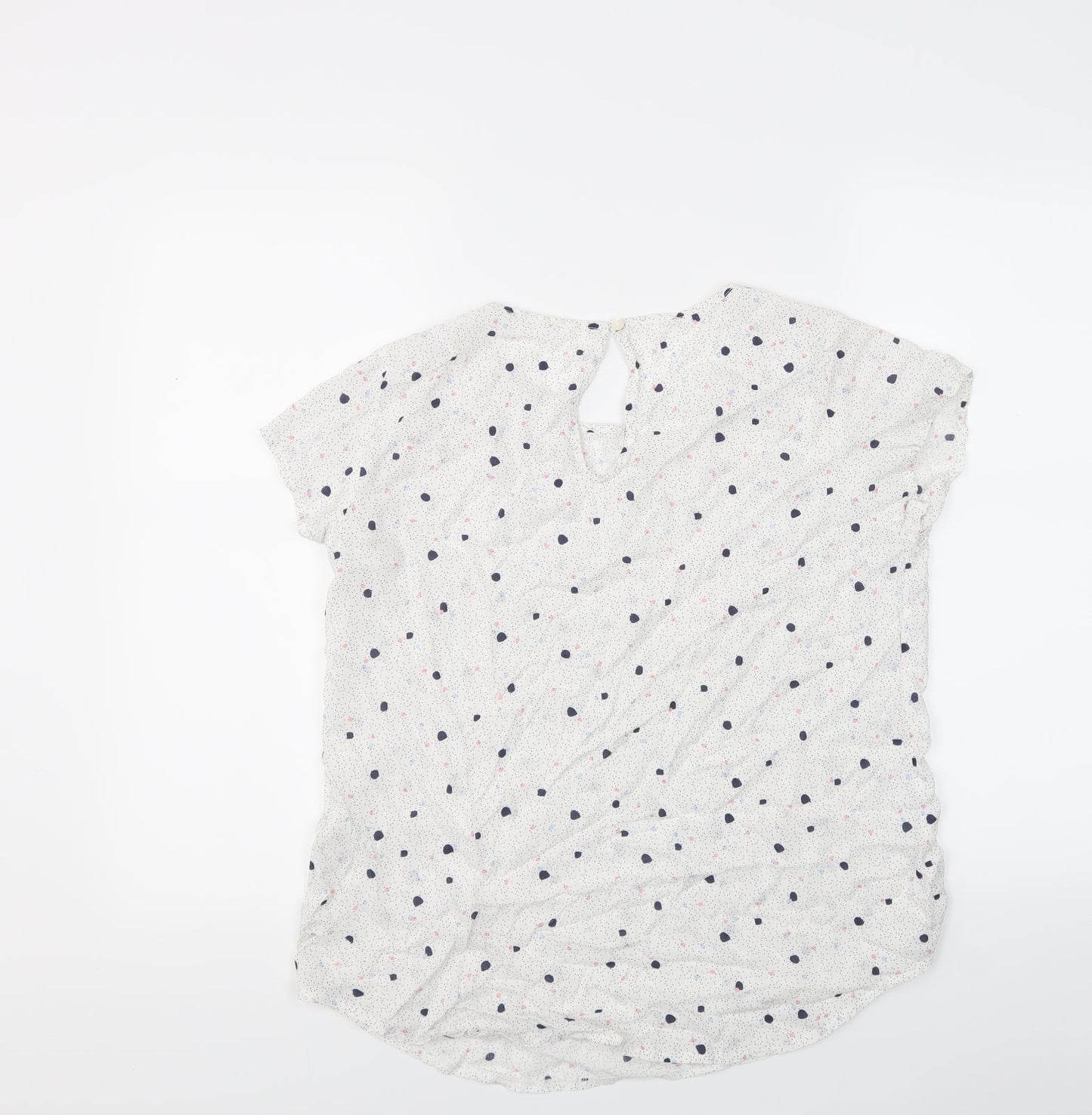 Womens UK Size  Preworn White Basic Blouse