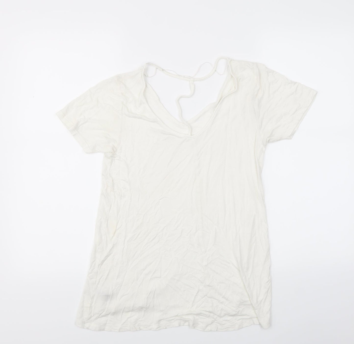 Primark Womens White   Basic T-Shirt Size 8