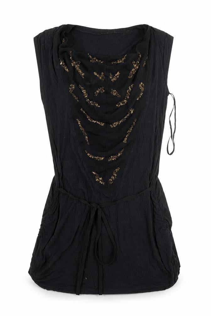 Womens UK Size 10 NEXT Black Basic Blouse