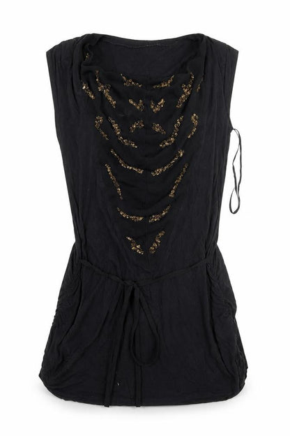 Womens UK Size 10 NEXT Black Basic Blouse